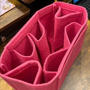Pink Purse Insert Organizer